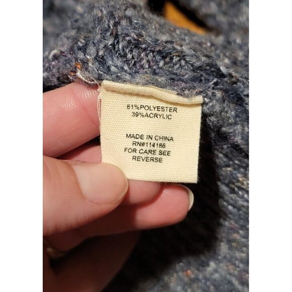 Retrology Size 2X Womans Blue Textured Mock Turtle Neck Sweater‎ - Picture 5 of 5